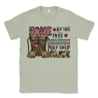 Matcha home of the free beacause of the brave Classic Tee - CowhideDigitalArt