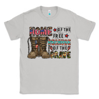 Moon Dust home of the free beacause of the brave Classic Tee - CowhideDigitalArt