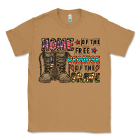 Toasted Coconut home of the free beacause of the brave Classic Tee - CowhideDigitalArt