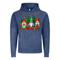 Vintage Denim christmas gnomies Vintage Hoodie - CowGirlArtShop
