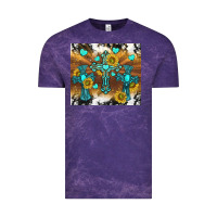 Cloud Purple western crosses and sunflowers Vintage Tee - TumblerDesignByShophia