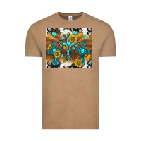 Vintage Coffee western crosses and sunflowers Vintage Tee - TumblerDesignByShophia