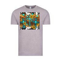 Western Crosses And Sunflowers Vintage Tee | Teevron