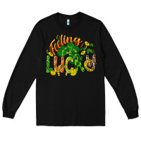 Black Feeling lucky St. Patrick's Day Long Sleeve Tee - CowGirlArtShop