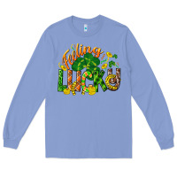 Colony Blue Feeling lucky St. Patrick's Day Long Sleeve Tee - CowGirlArtShop