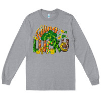 Heather Grey Feeling lucky St. Patrick's Day Long Sleeve Tee - CowGirlArtShop