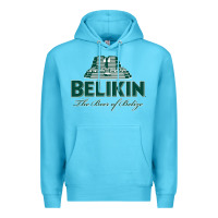 Ocean Blue Belikin Beer Premium Hoodie - trangStudio
