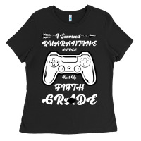 Black I Survived Quarantine Level Next Fifth Grade Ladies Tee - Bettercallsaul