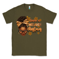 Army Green Have a melanin Christmas afro woman Classic Tee - texasbilliewilder