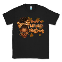 Black Have a melanin Christmas afro woman Classic Tee - texasbilliewilder