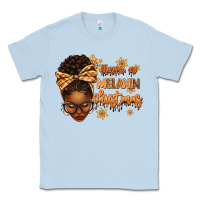 Dusty Blue Have a melanin Christmas afro woman Classic Tee - texasbilliewilder