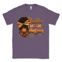 Lavender Have a melanin Christmas afro woman Classic Tee - texasbilliewilder