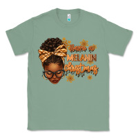 Sage Have a melanin Christmas afro woman Classic Tee - texasbilliewilder