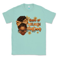 Seafoam Have a melanin Christmas afro woman Classic Tee - texasbilliewilder