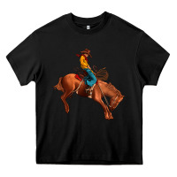 Black cowboy rodeo Heavy Core Tee - JahusDesignShop