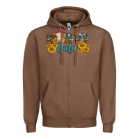 Chestnut Western Howdy Heifer With Charolais Cow Zipper Hoodie - LillyAllenDesigns