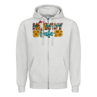 Dove Grey Western Howdy Heifer With Charolais Cow Zipper Hoodie - LillyAllenDesigns