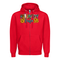 Red Western Howdy Heifer With Charolais Cow Zipper Hoodie - LillyAllenDesigns