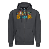 Smoke Western Howdy Heifer With Charolais Cow Zipper Hoodie - LillyAllenDesigns