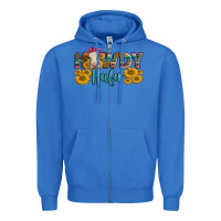 True Royal Western Howdy Heifer With Charolais Cow Zipper Hoodie - LillyAllenDesigns
