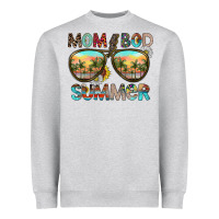 Heather Grey Mom Bad Summer Heavyweight Sweatshirt - CowhideDigitalArt