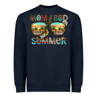 Navy Mom Bad Summer Heavyweight Sweatshirt - CowhideDigitalArt