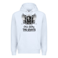 White Chris Bailey Premium Hoodie - FloraArt