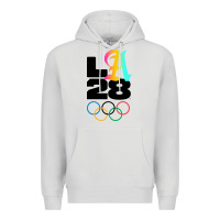 Dove Grey 2028 summer olympics Premium Hoodie - FloraArt
