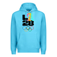 Ocean Blue 2028 summer olympics Premium Hoodie - FloraArt