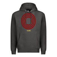 Charcoal Heather K Love 0 Premium Hoodie - FloraArt