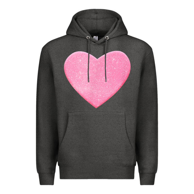 Valentines Pink Heart Premium Hoodie by FloraArt | Teevron