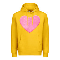 Lemon Valentines Pink Heart Premium Hoodie - FloraArt