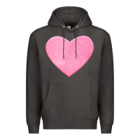 Smoke Valentines Pink Heart Premium Hoodie - FloraArt