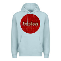 Blue Mist boston   simple red circle vintage Premium Hoodie - FloraArt