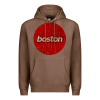 Chestnut boston   simple red circle vintage Premium Hoodie - FloraArt