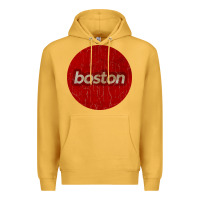 Mustard boston   simple red circle vintage Premium Hoodie - FloraArt