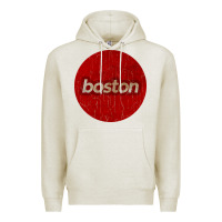 Oatmeal Heather boston   simple red circle vintage Premium Hoodie - FloraArt