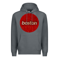 Rock boston   simple red circle vintage Premium Hoodie - FloraArt