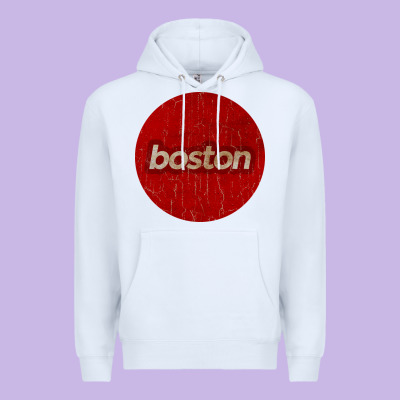 Boston   Simple Red Circle Vintage Premium Hoodie Designed By Floraart