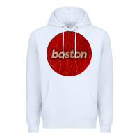 White boston   simple red circle vintage Premium Hoodie - FloraArt