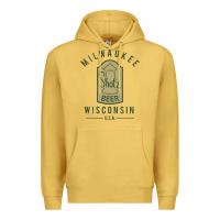 Antique Gold shotz beer worn Premium Hoodie - FloraArt