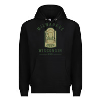 Black shotz beer worn Premium Hoodie - FloraArt
