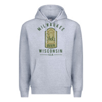 Heather Grey shotz beer worn Premium Hoodie - FloraArt