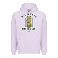 Lilac shotz beer worn Premium Hoodie - FloraArt