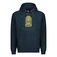 Navy shotz beer worn Premium Hoodie - FloraArt