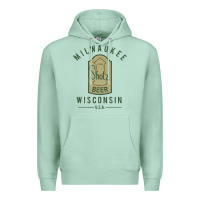 Seafoam shotz beer worn Premium Hoodie - FloraArt