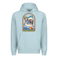 Blue Mist Stay Positive Classic Premium Hoodie - FloraArt