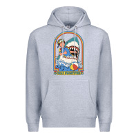 Heather Grey Stay Positive Classic Premium Hoodie - FloraArt