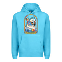 Ocean Blue Stay Positive Classic Premium Hoodie - FloraArt