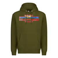 Army Green the american honky tonk bar association, distressed   garth brooks Premium Hoodie - FloraArt